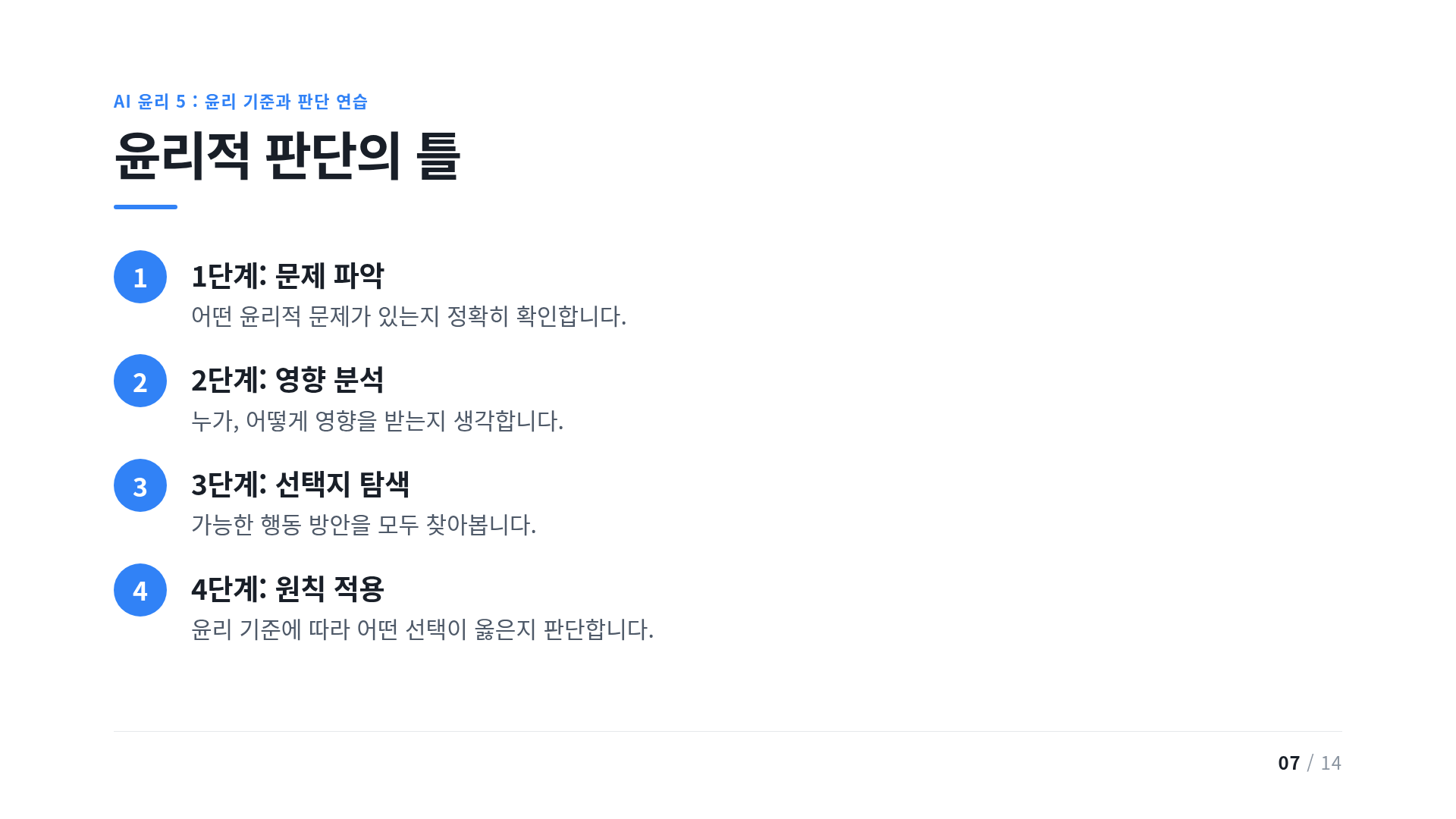 윤리적 판단의 틀