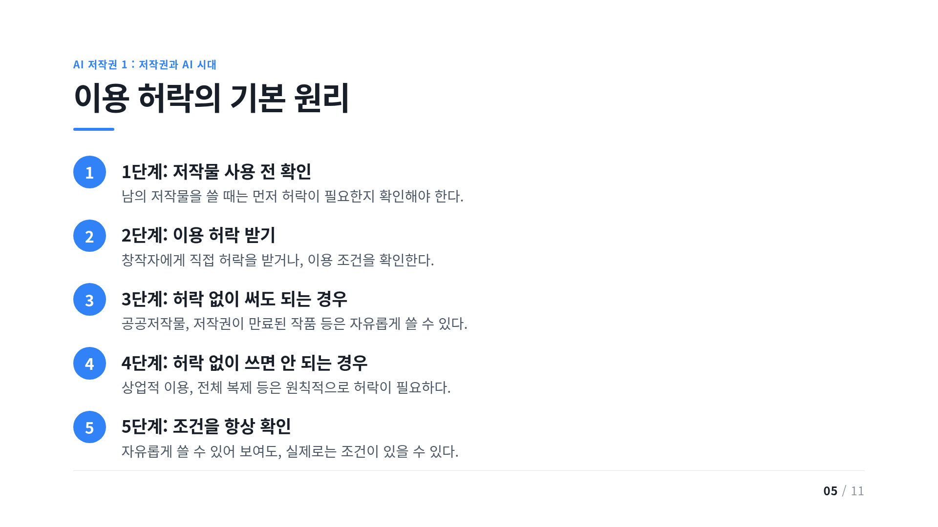 이용 허락의 기본 원리