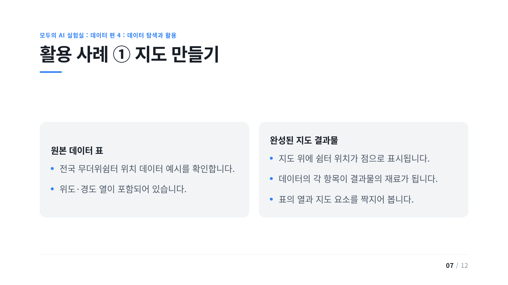 활용 사례 ① 지도 만들기
