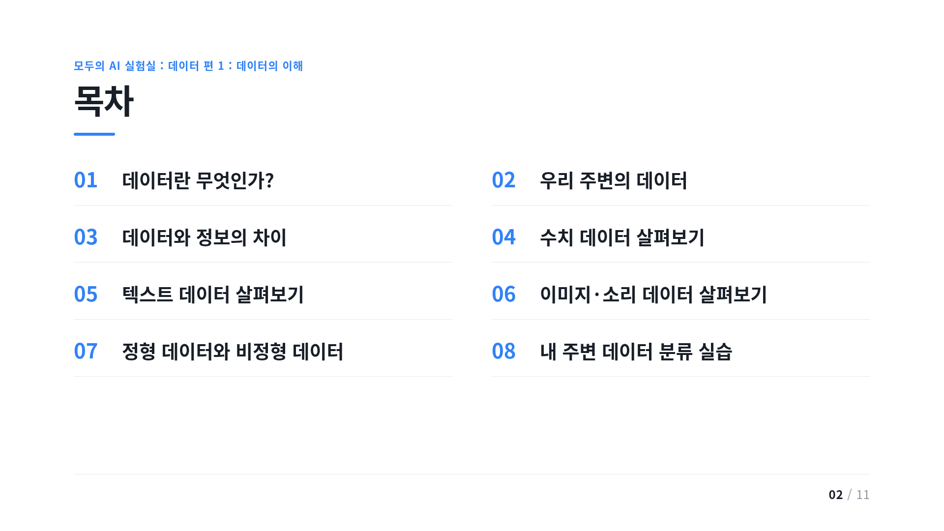 목차