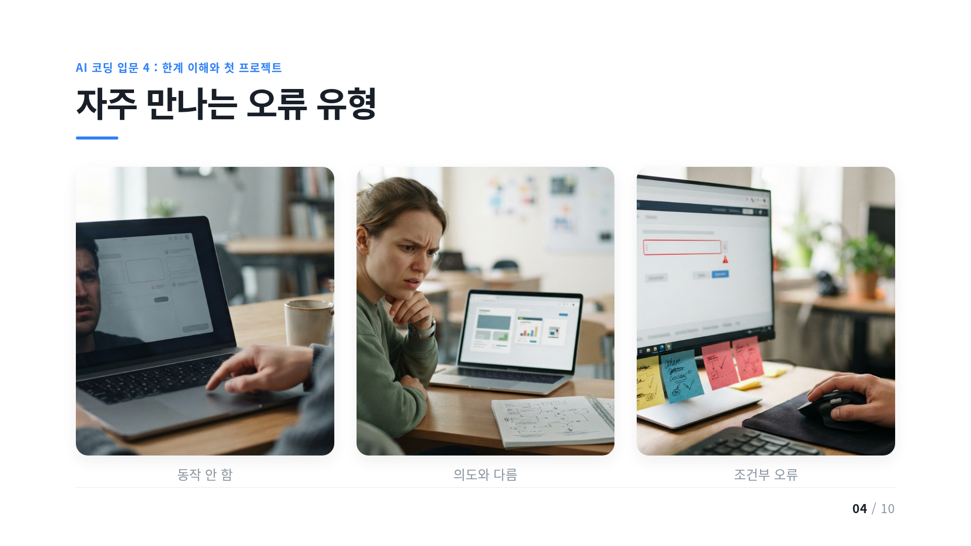 자주 만나는 오류 유형