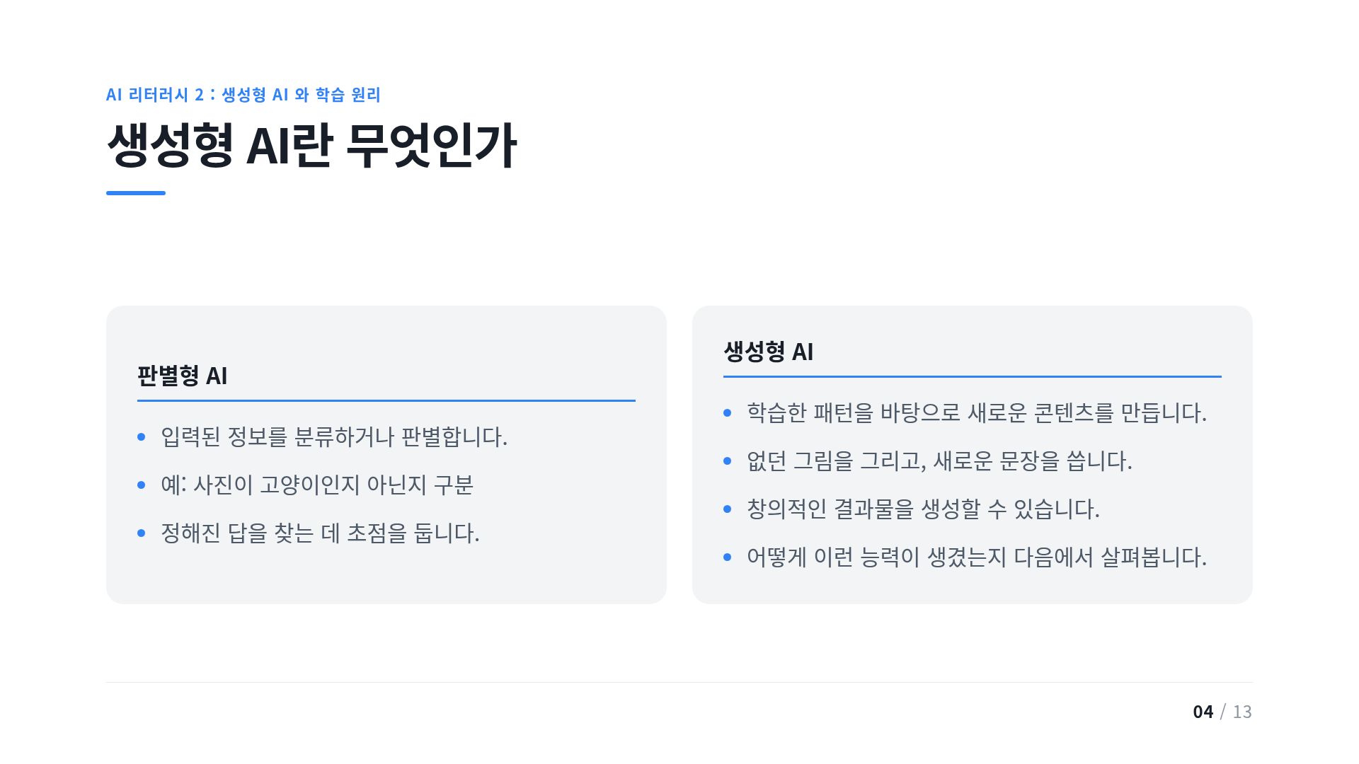 생성형 AI란 무엇인가