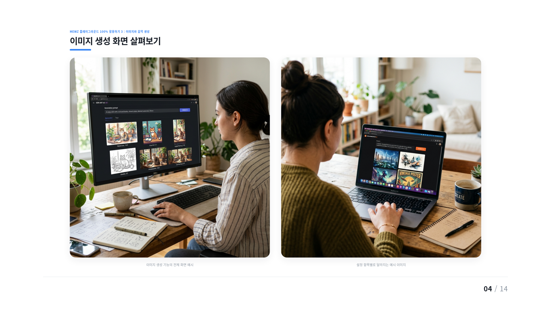 이미지 생성 화면 살펴보기