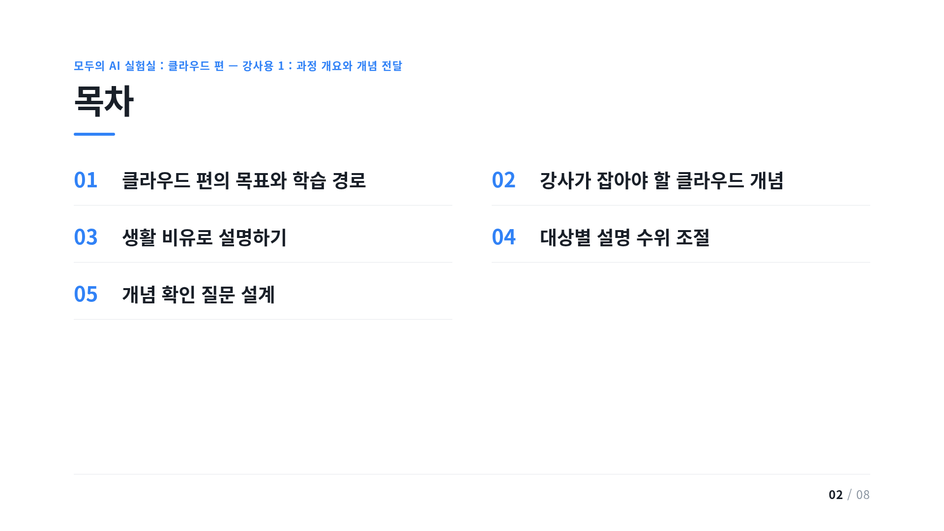 목차