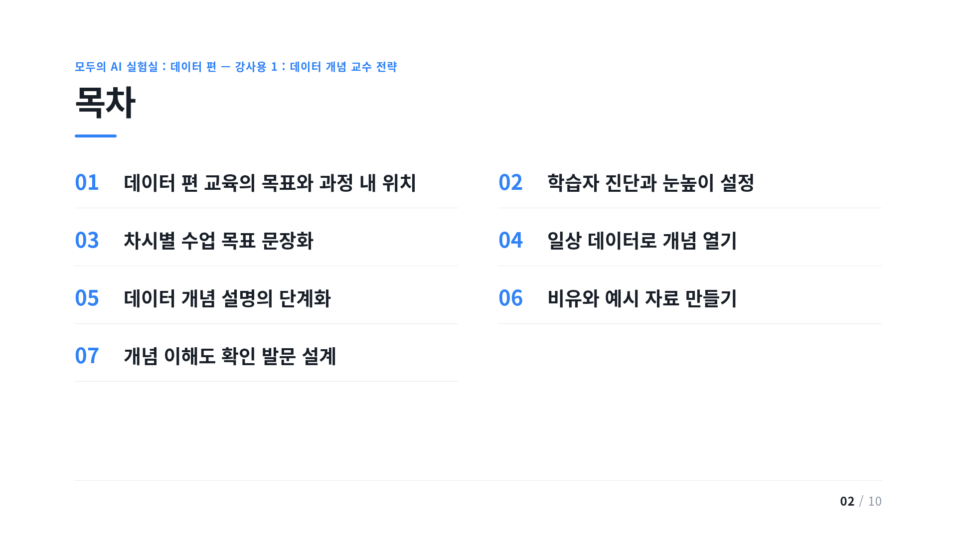 목차