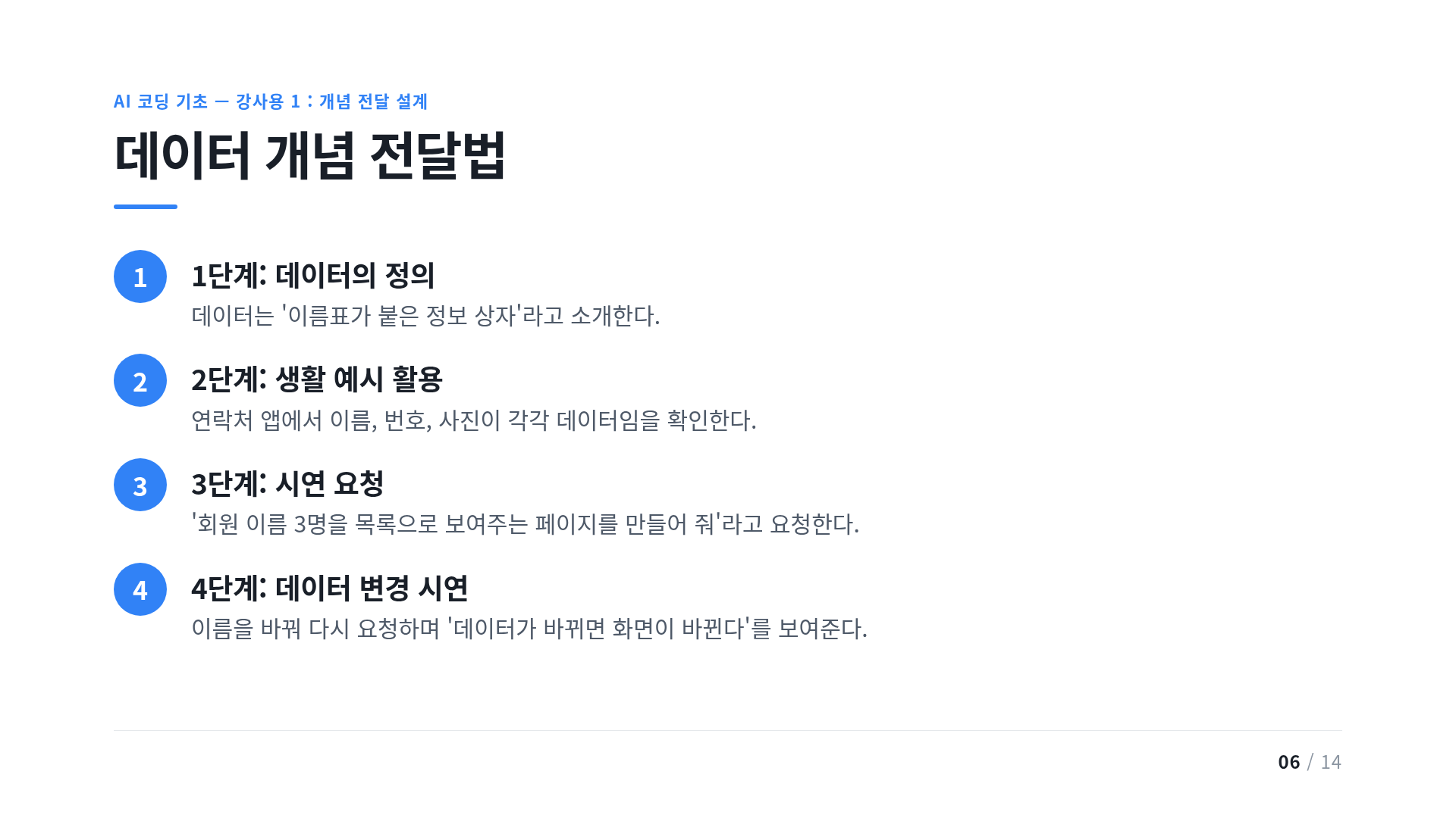 데이터 개념 전달법
