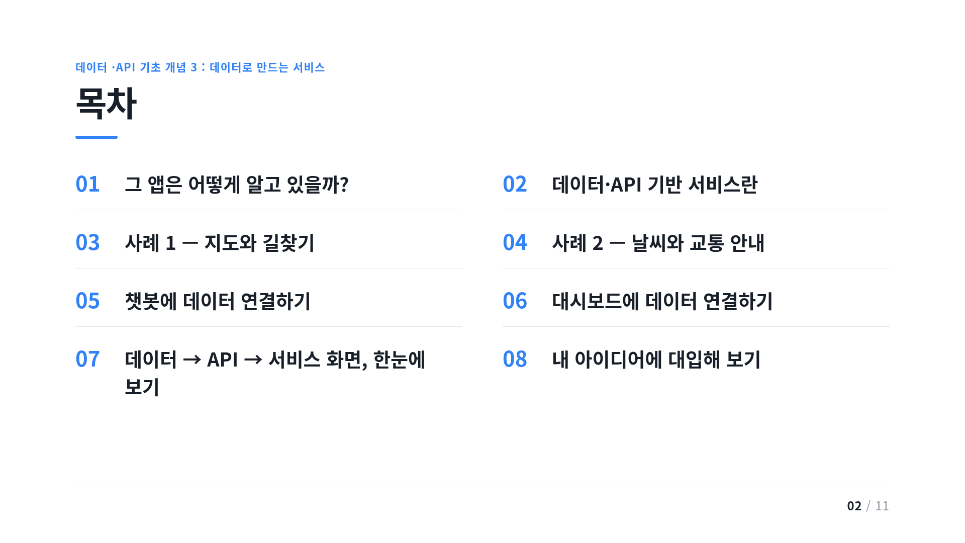 목차