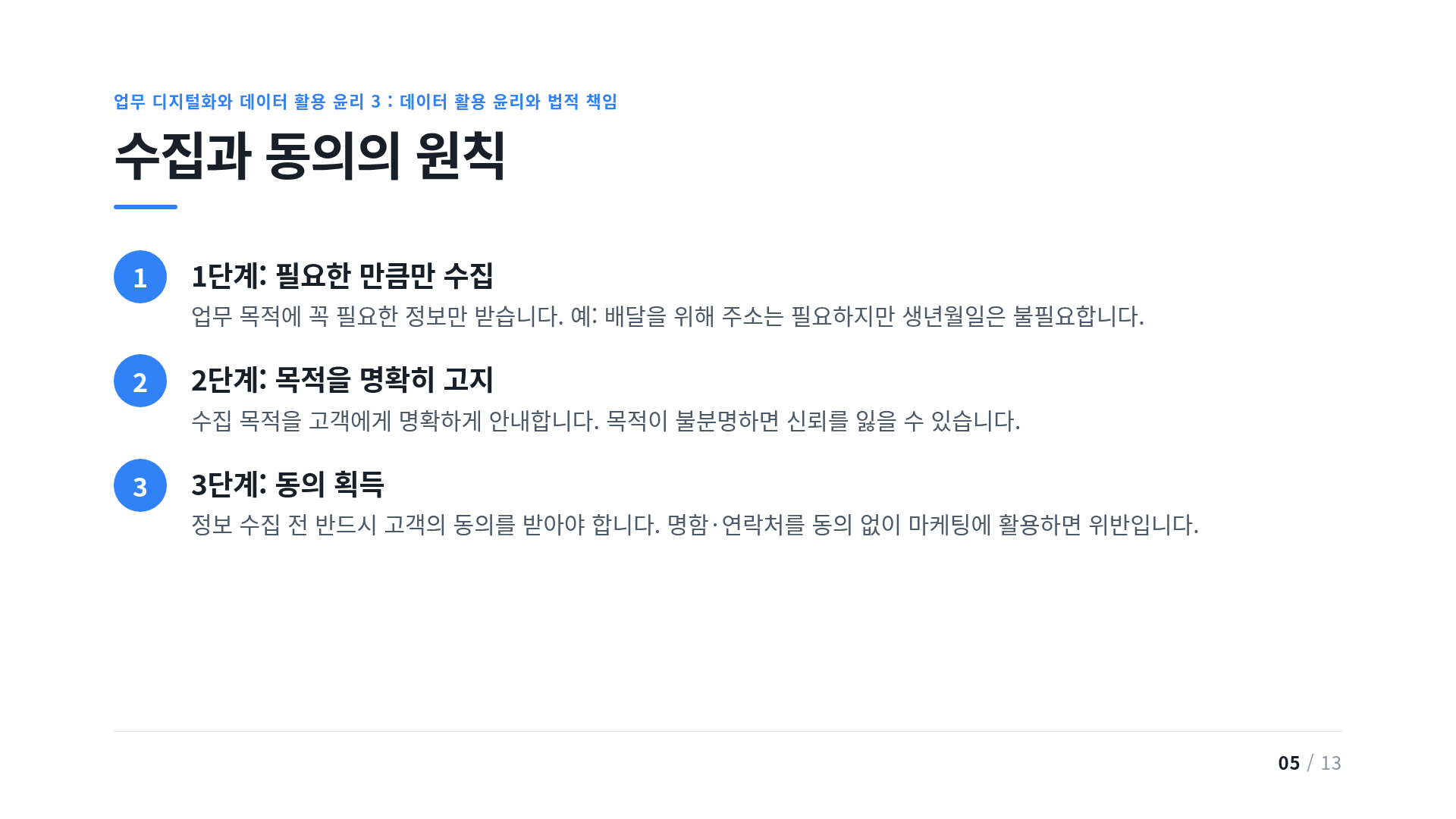 수집과 동의의 원칙
