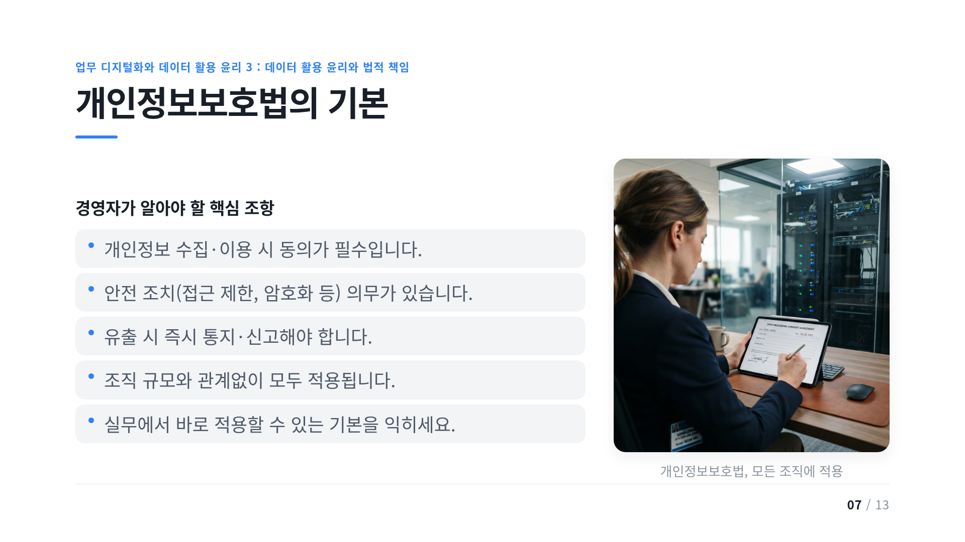 개인정보보호법의 기본