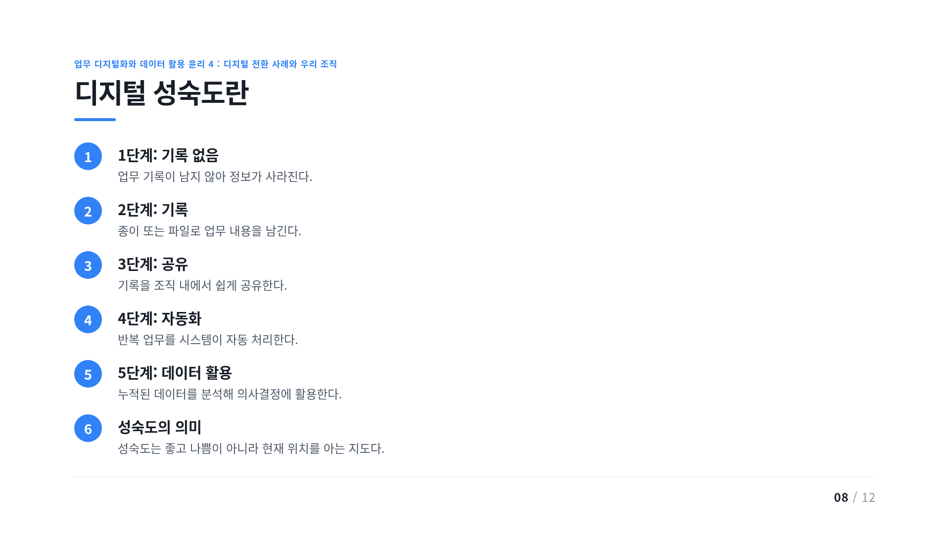 디지털 성숙도란
