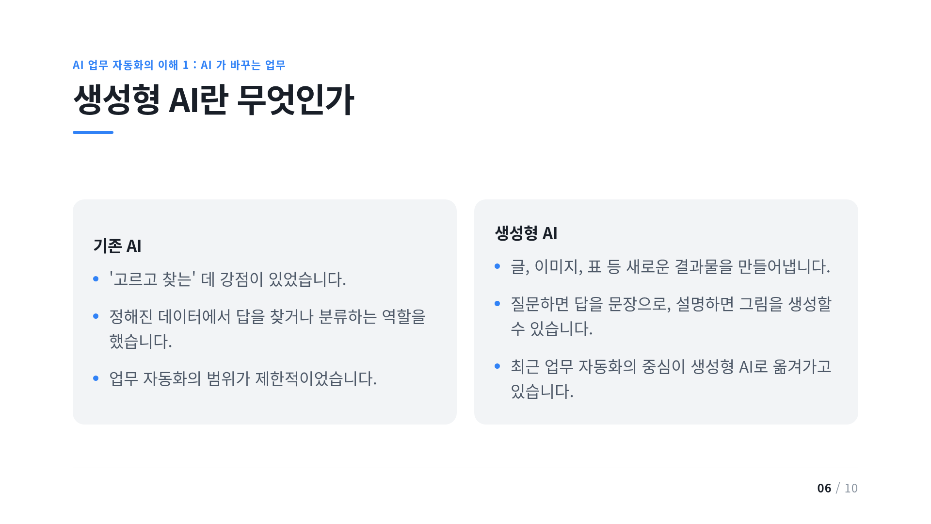 생성형 AI란 무엇인가